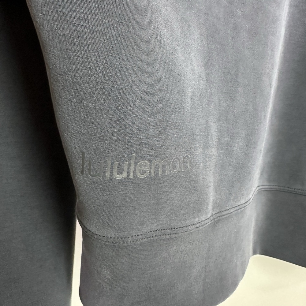 Lululemon Perfectly Oversized Cropped Crew Softstreme Women's 6 Dark Blue - Picture 4 of 7